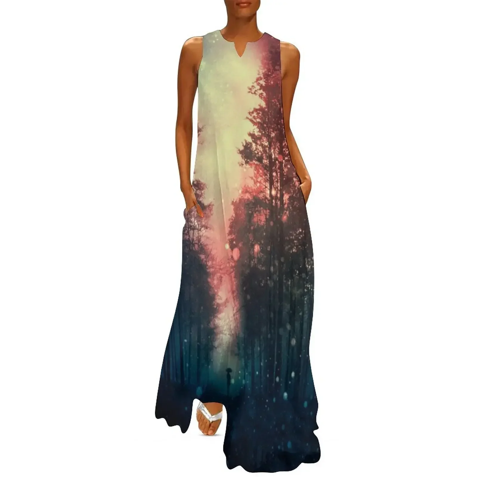 

Magical Forest II Long Dress Summer women's clothing women's luxury party dress elegant dresses for women Dress