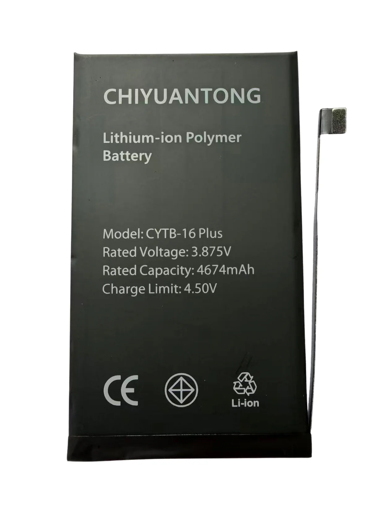 CHIYUANTONG 4674mAh High Capacity Replacement Battery for iphone 16 Plus Li-ion Polymer 0 Cycle Long Lasting Durable