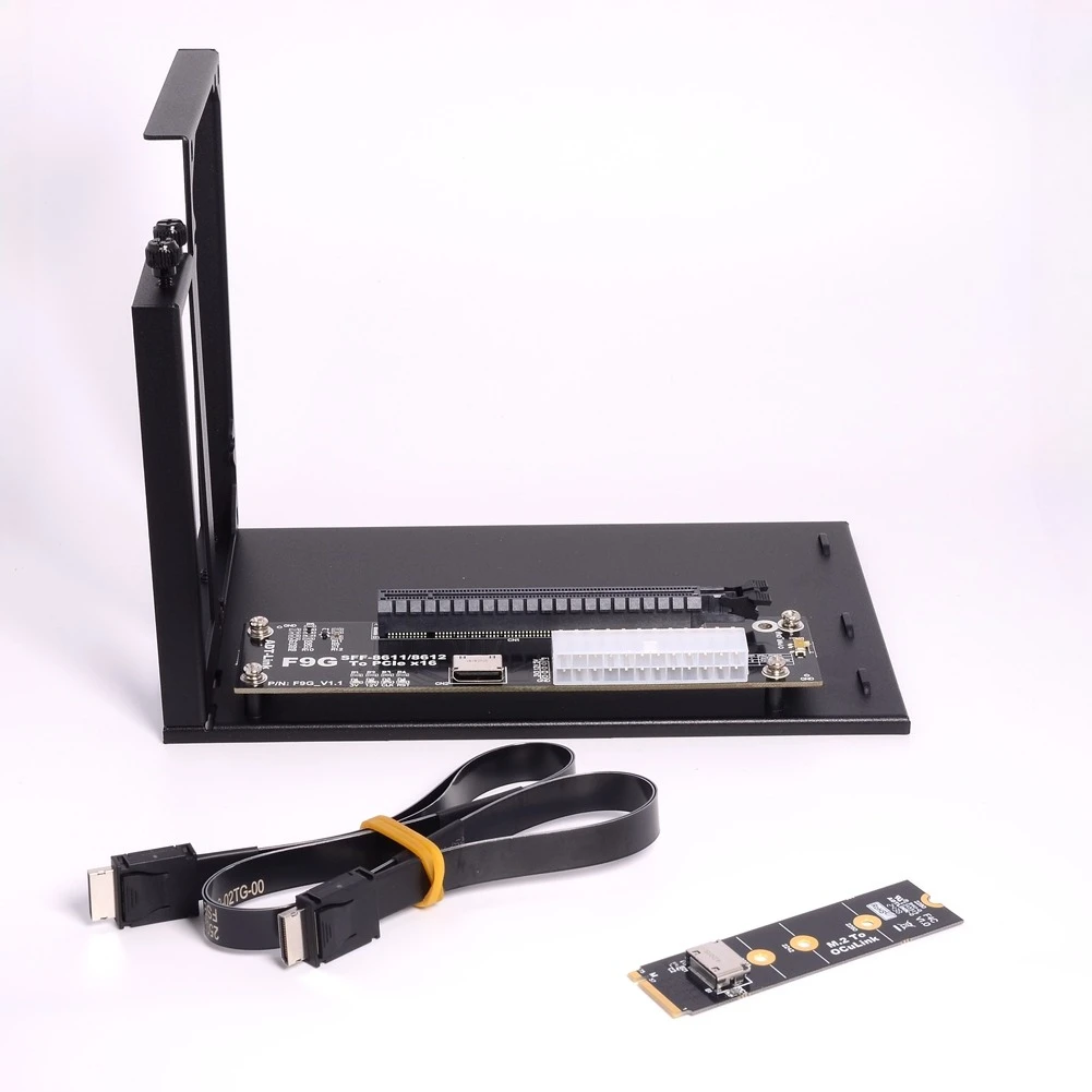 ADT-Link F9G M.2 NVMe OcuLink SFF-8611-PCIE 4.0 x16 GPU DOCK 어댑터 NUC/ITX/STX/노트북 ATX 64Gbps Gen4 풀 스피드용 eGPU