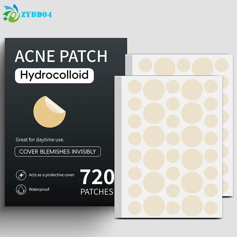 

● 720 шт./набор Невидимые пластыри от прыщей Профессиональный уход за кожей лица, восстанавливающие, заживляющие, абсорбирующие наклейки от акне для мужчин и женщин