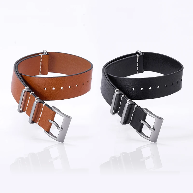 Baltany Vintage Traditional Leather Watch Accessories Sport Casual Fashion 18mm 20mm Replacement Parts Bracelet