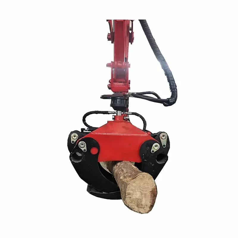 Hydraulic Rotator Timber Wood Grapple For Forestry 1-12 Ton Excavator/ Loader/ Tractor With Motor As Core Component