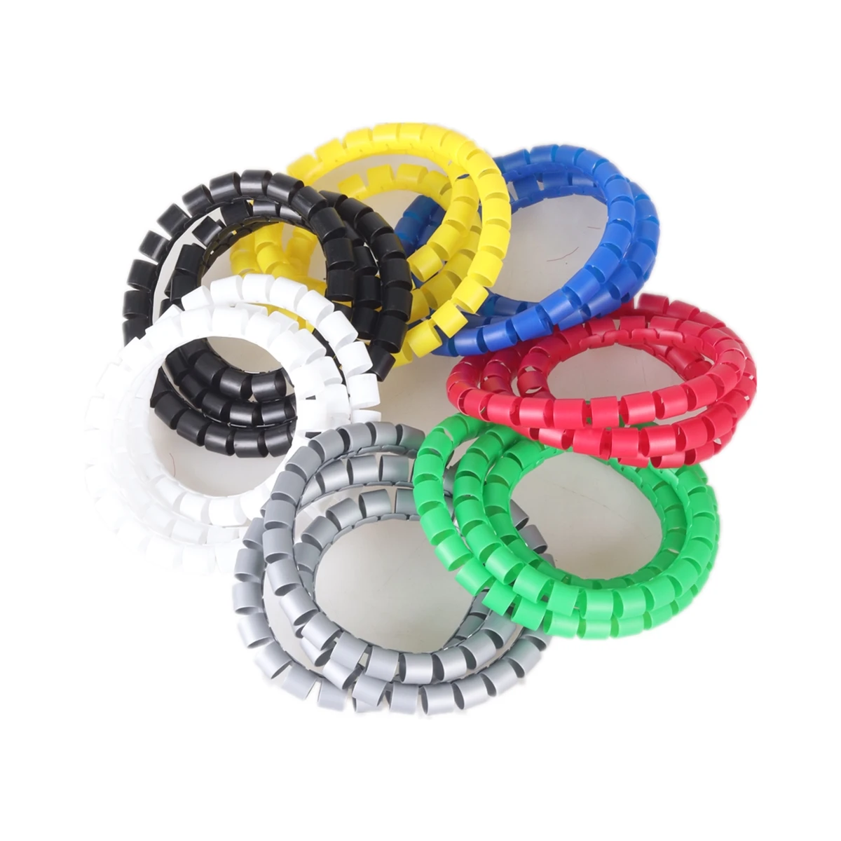 1 Meter 8/10/15/20/25mm Line Organizer Pipe Protection Spiral Wrap Winding Cable Wire Protector Cover Tube(Without Wire-Finder)