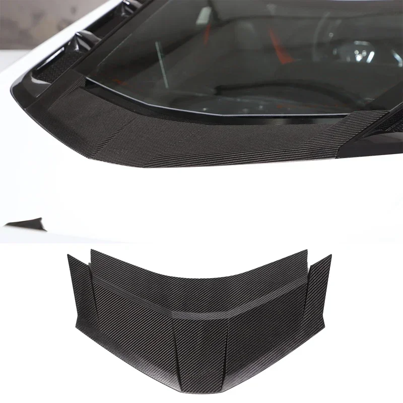 For Chevrolet Corvette C8 Coupe Z51 Z06 2020 -2024 Real Carbon Fiber Car Rear Window Glass Down Panel Cover Trim Car Accessories