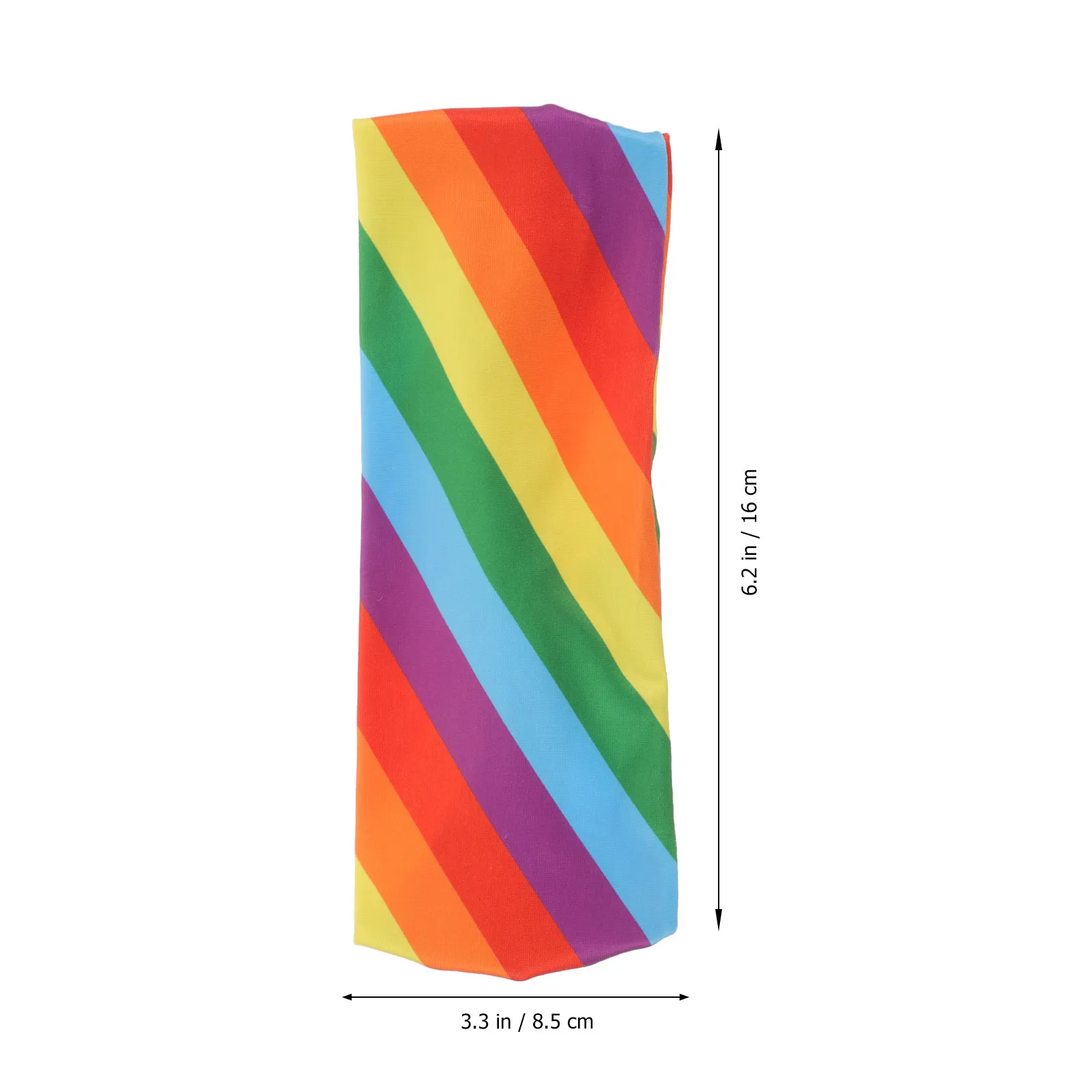 Rainbow Yoga Headband Sweat Wicking Elastic Fitness Band for Running Workout Men Women Rainbow Headband