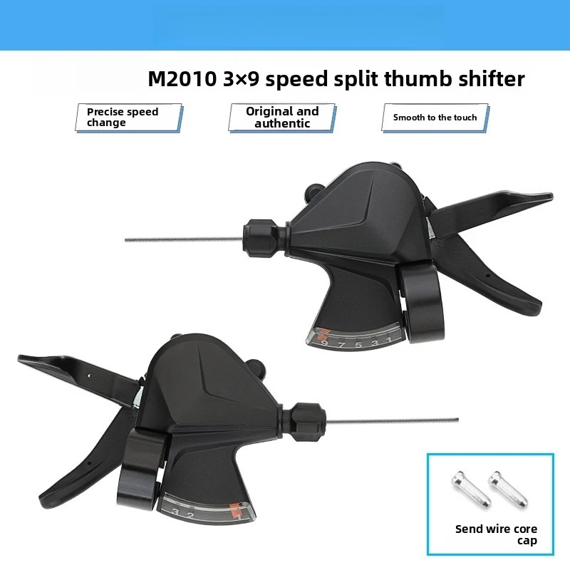 Palanca de Cambios SHIMANO ALTUS SL-M2010 3x9 Velocidades para Bicicleta de Montaña, 27 Velocidades, Palanca de Cambios Izquierda y Derecha Separadas