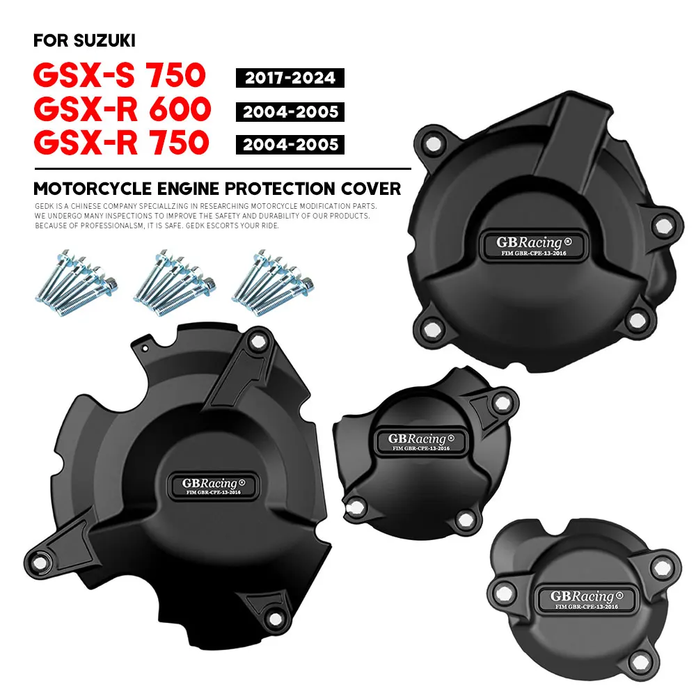 

GB Racing Engine Protect Cover GSXS750 GSX-S 750 2017-2024 For SUZUKI GSXR 600 750 2004-2005 Motorcycle Protection Cover Accesso