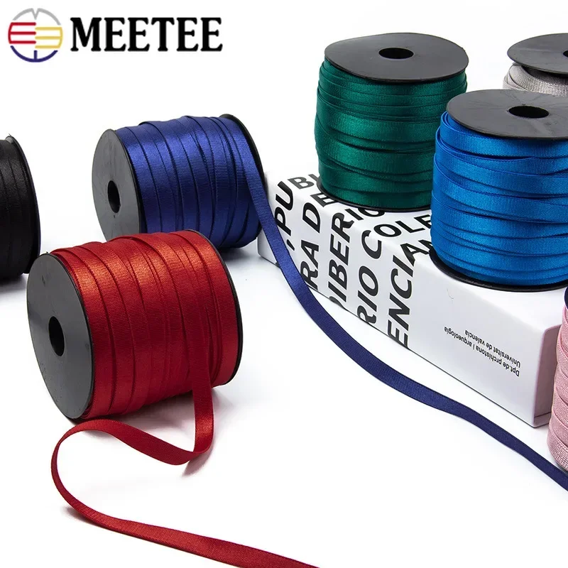 10/20M Nylon Elastic Band 6/8/10/15mm Colored Bra Shoulder Strap Soft Elasticity Trim Underwear DIY Clothes Sewing Accessories view 4
