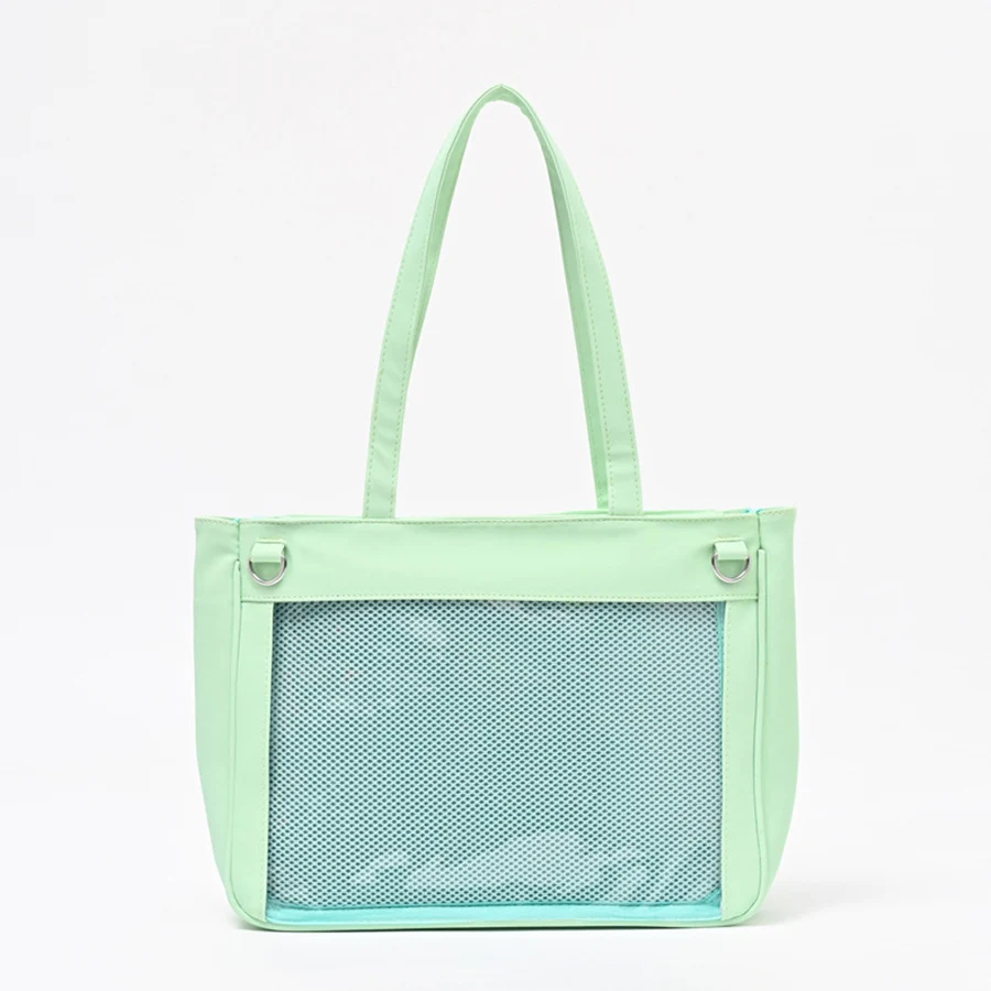 

Sweet Big Ita Bag Lolita Cute Clear Women Double Straps Girls Kawaii Transparent Shoulder Bag Aesthetic Purses and Handbags Sac