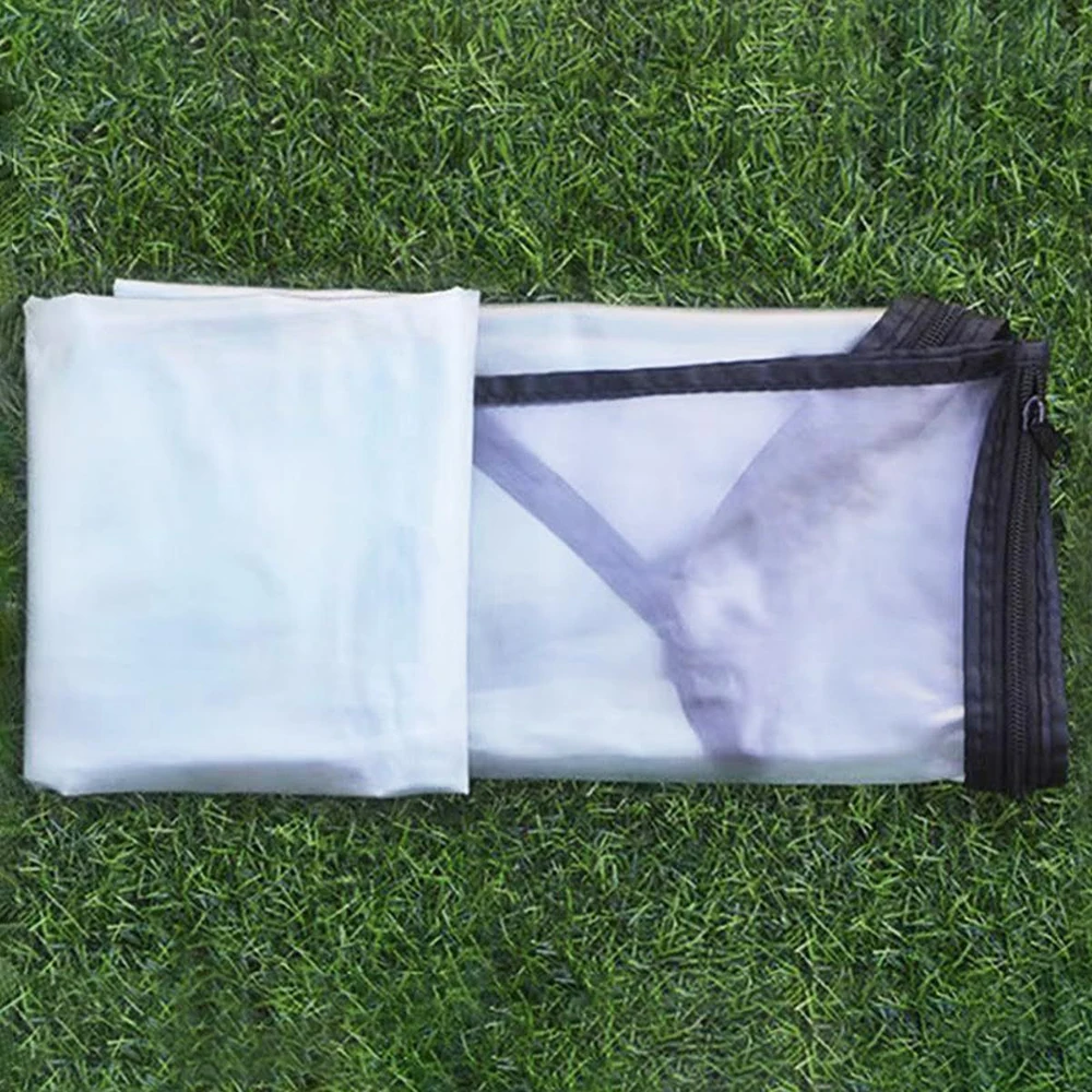 1pc Clear Golf Bag Rain Cover Universal Sun Waterproof Protection PVC Standbag With Zipper Lightweight Large Capacity Raincoat