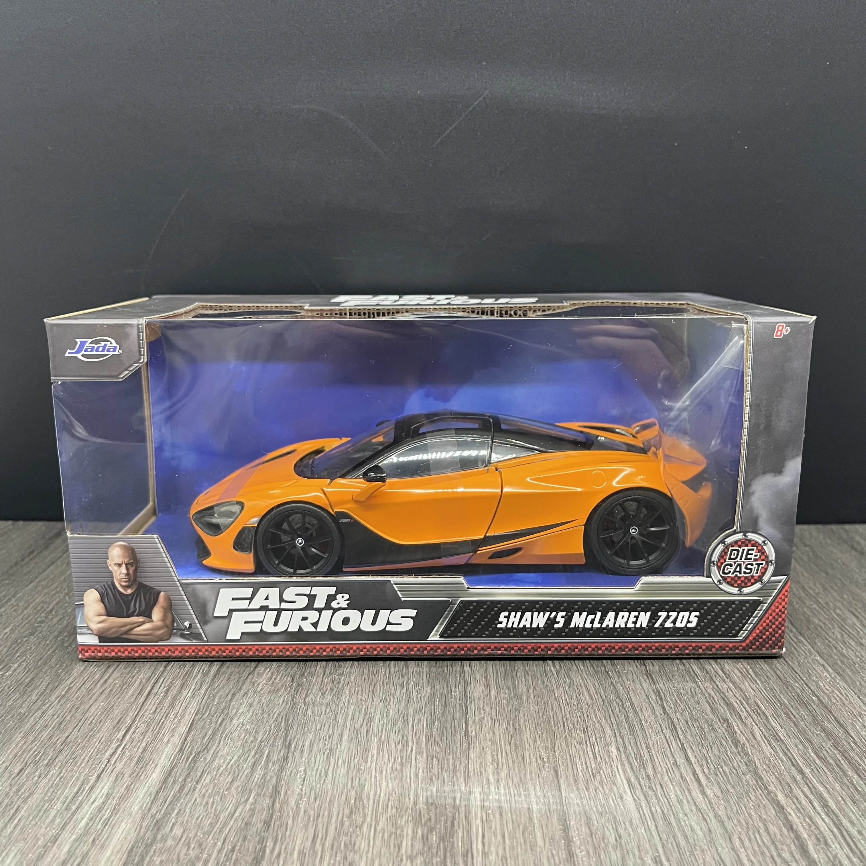 Jada Toys Fast & Furious Presents: Hobbs & Shaw Hobbs\' 1:24 McLaren 720S Die-cast Car Toy for Kids and Adults