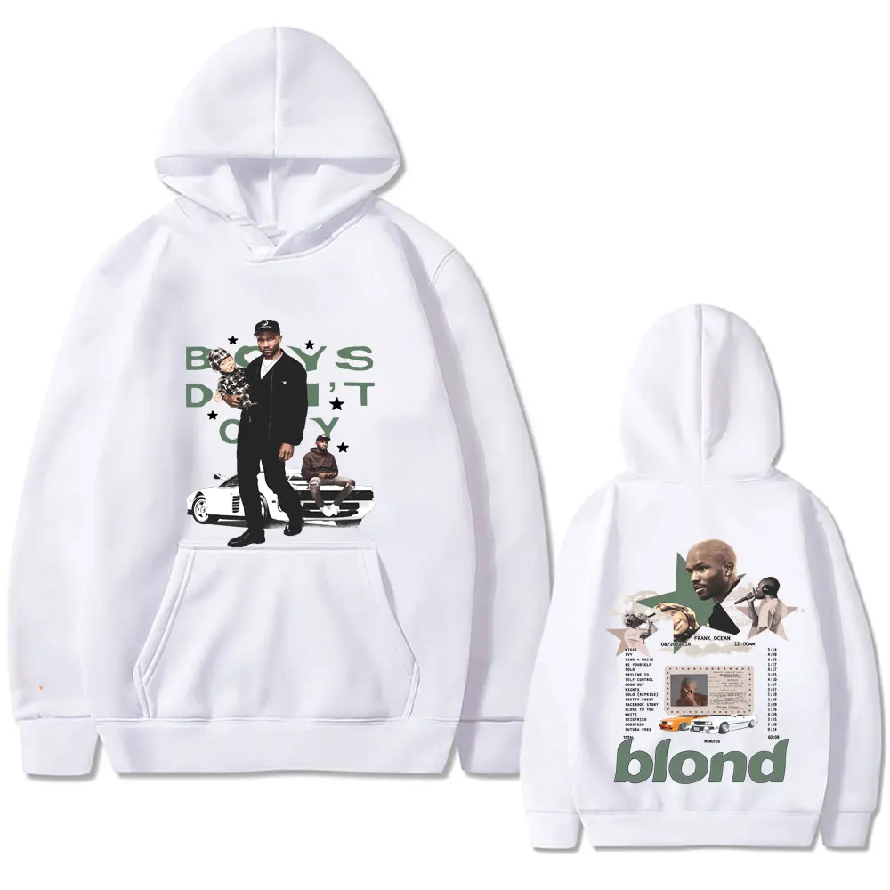 Rapper Frank Hoodie Ocean Hip Hop Fashion Trend Sweatshirt Blond Pop Music Hoodies Men Women Oversized Vintage Fleece Pullover