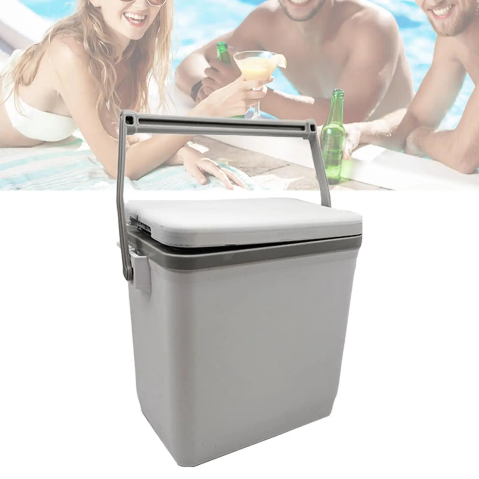 

Swimming Poolside Ice Chest Hard Cooler Ice Box for Parties Outdoor Fishing