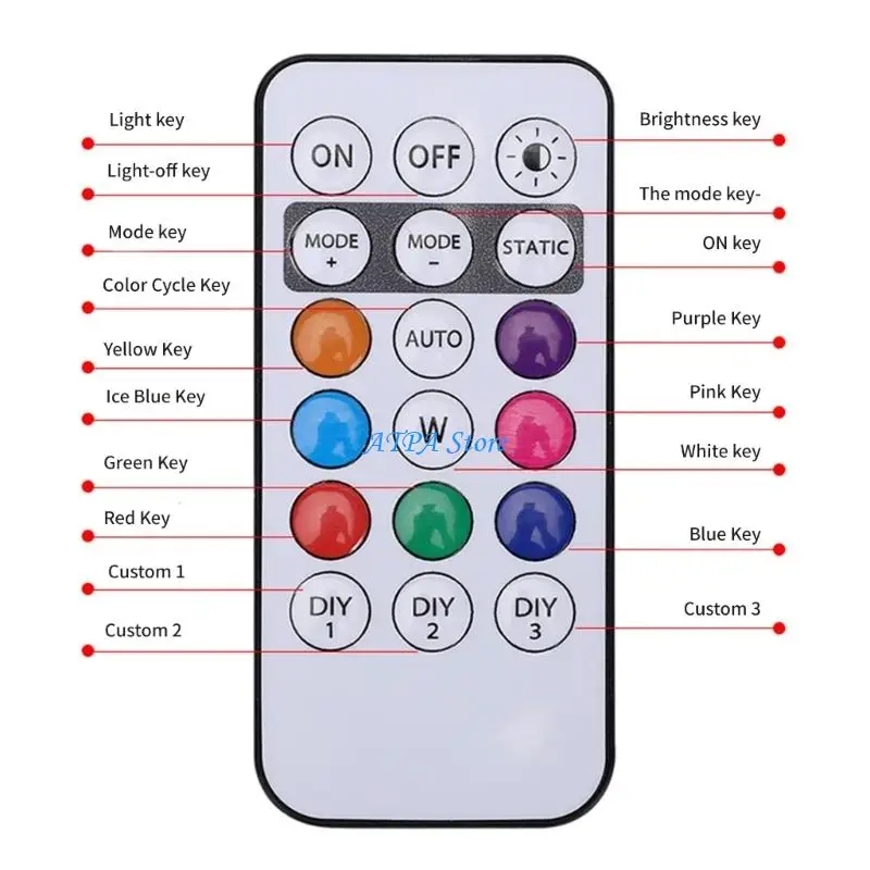 U13C Multi Mode Flashing Warning Light with Remote Control For Car Motorcycle