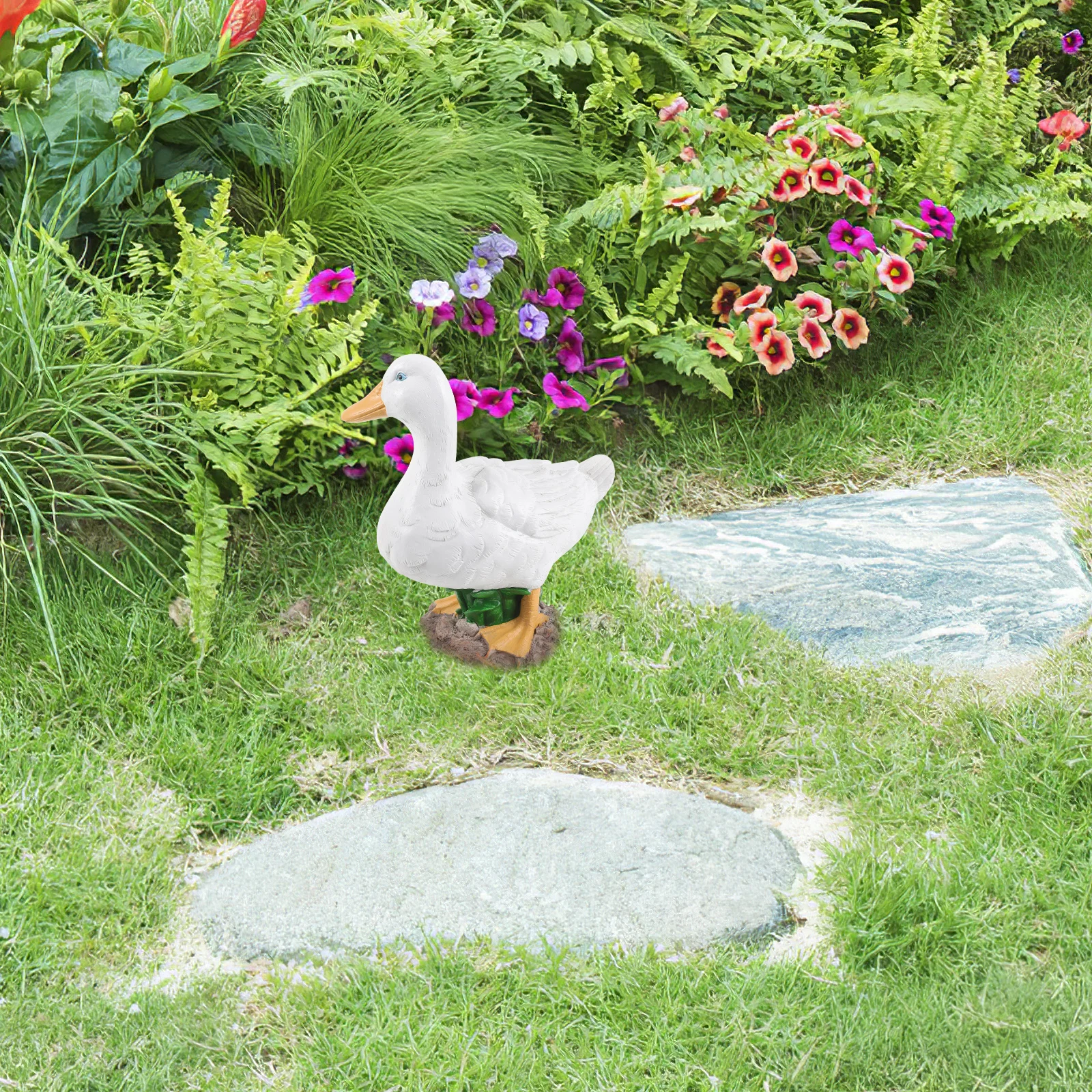 

Resin Figurine Small Size Realistic Garden Pond Decor Lightweight Durable Statue Outdoornaments Sculpture