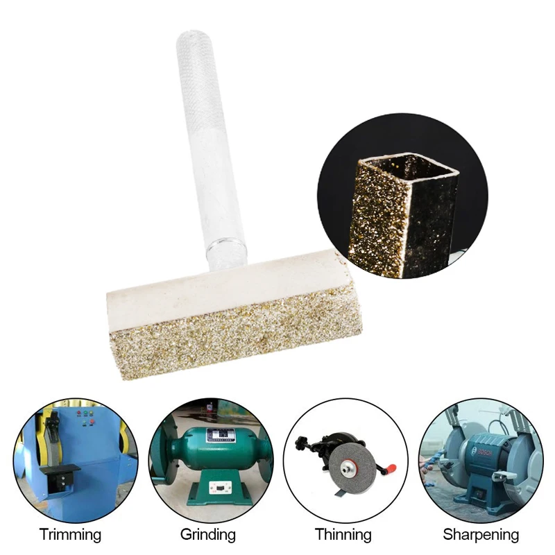 

Grinding Wheel Dresser Handheld Diamond Stone Truing Grinding Deburring Dressing Bench Grinder Lathe Wheel Clean Disc Tool