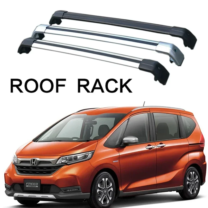 2Pcs for Honda Freed Crosstar 2020+ Aluminum Alloy Side Bars Cross Rails Roof Rack Luggage Carrier