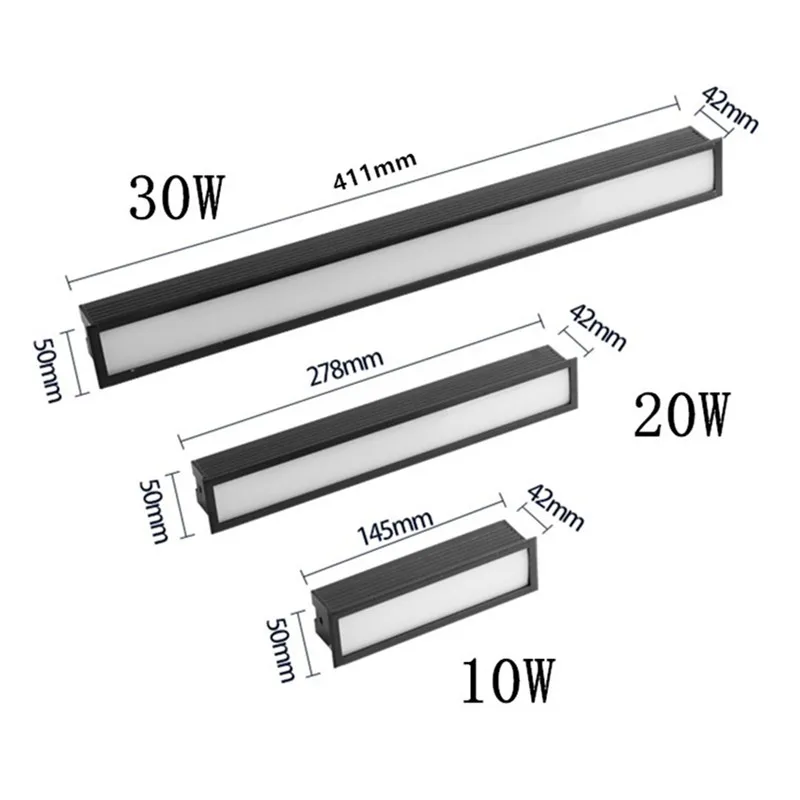 Przyciemniany światło punktowe LED typu Downlight 10w 20W 20w liniowy pasek świetlny kreatywny długa taśma liniowy światła korytarz do salonu