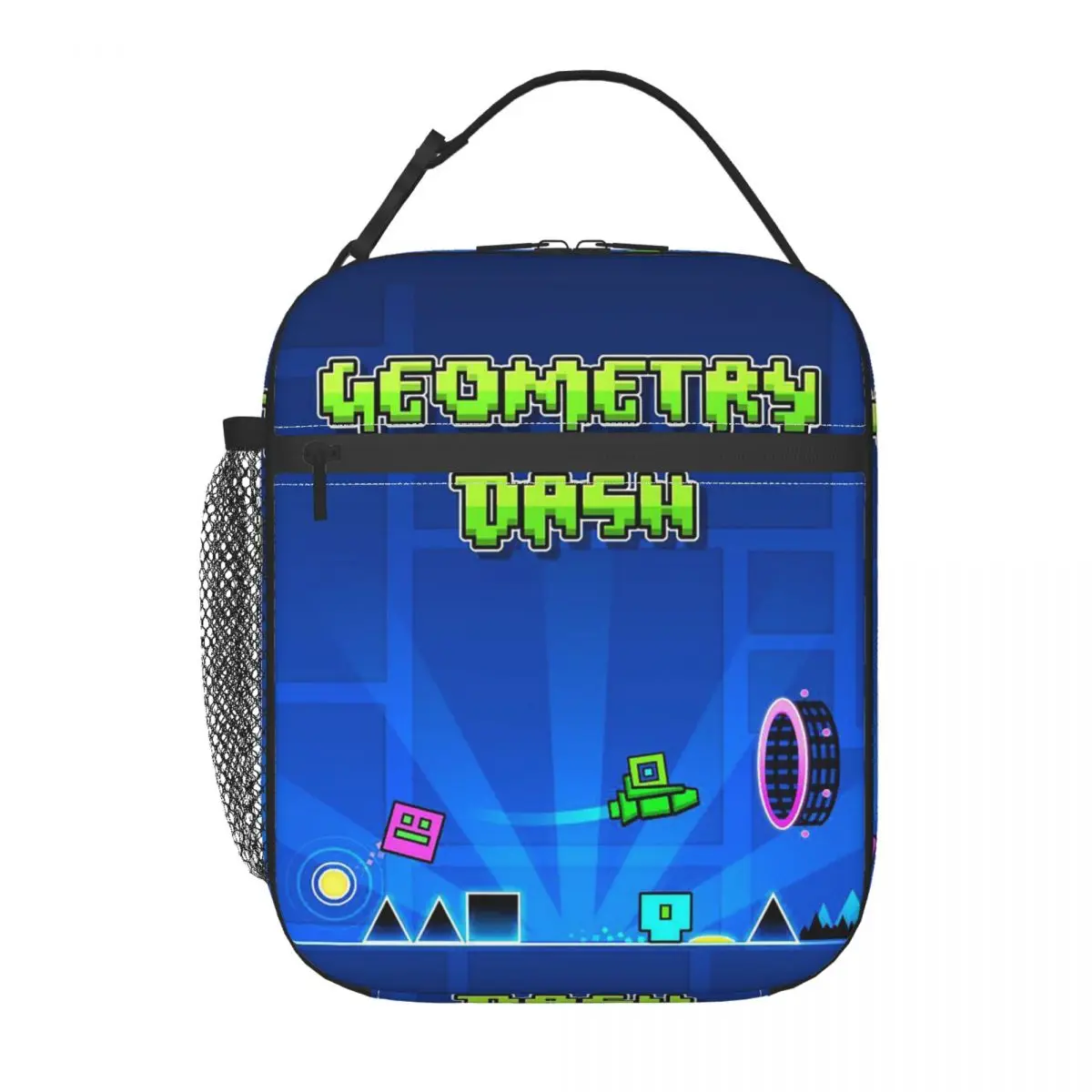 

Изолированная сумка для обеда Geometry Dash для женщин и детей, герметичные контейнеры для еды, термосумка для обеда