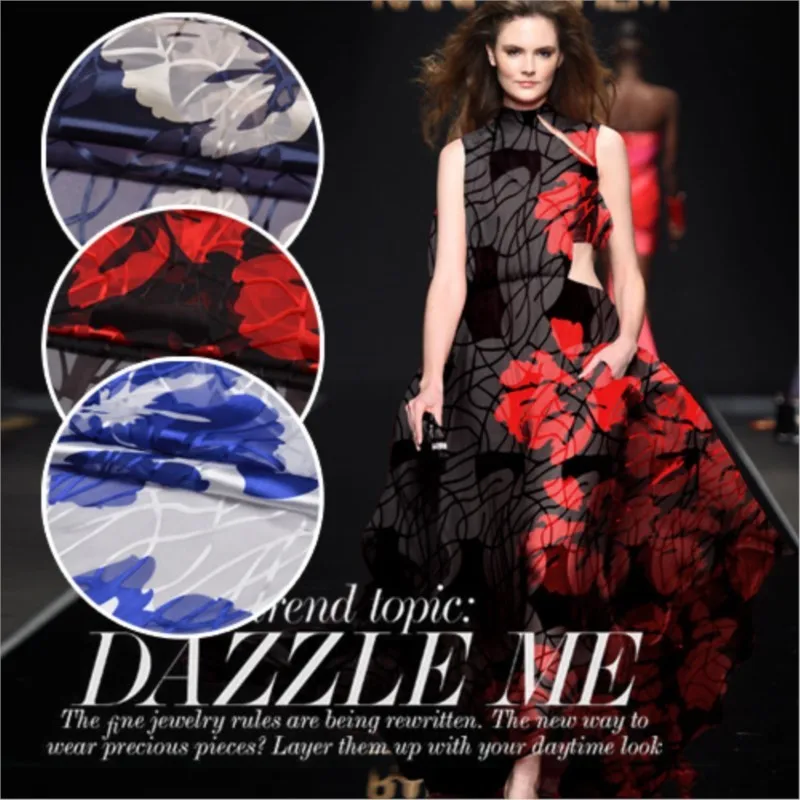 Silk gauze fabric clothing handcrafted dress
