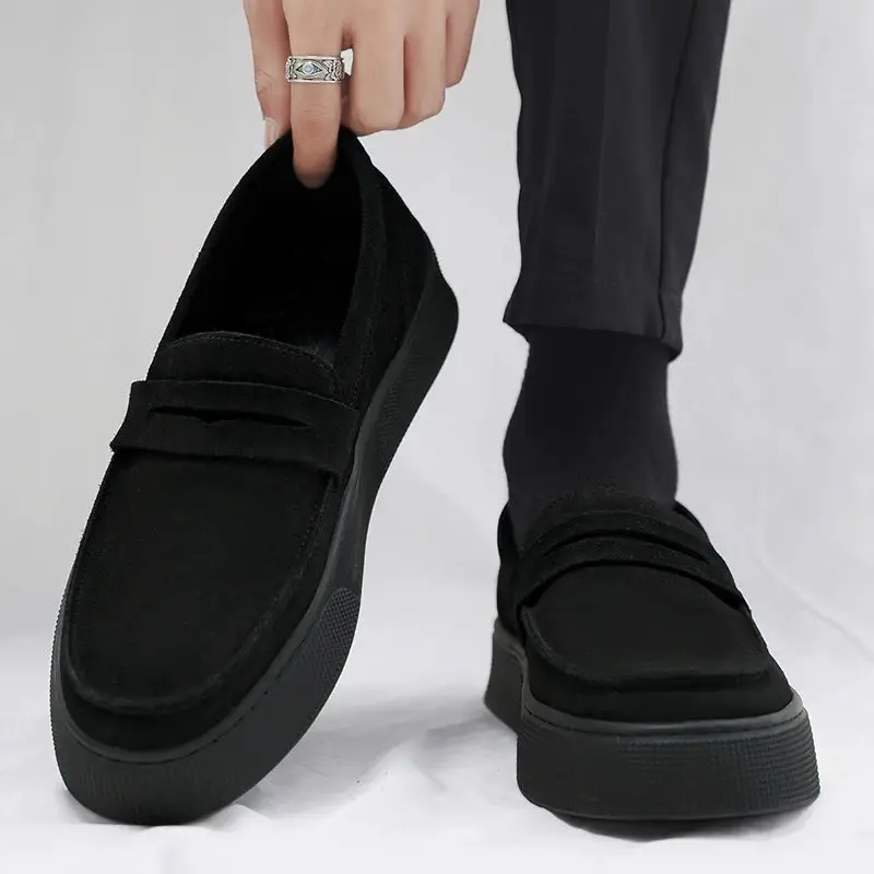 

Chunky Sports Sneakers Men's Slip-On Shoes for Walking And Running Comfortable round Toe EVA Material Fall Season Fashion