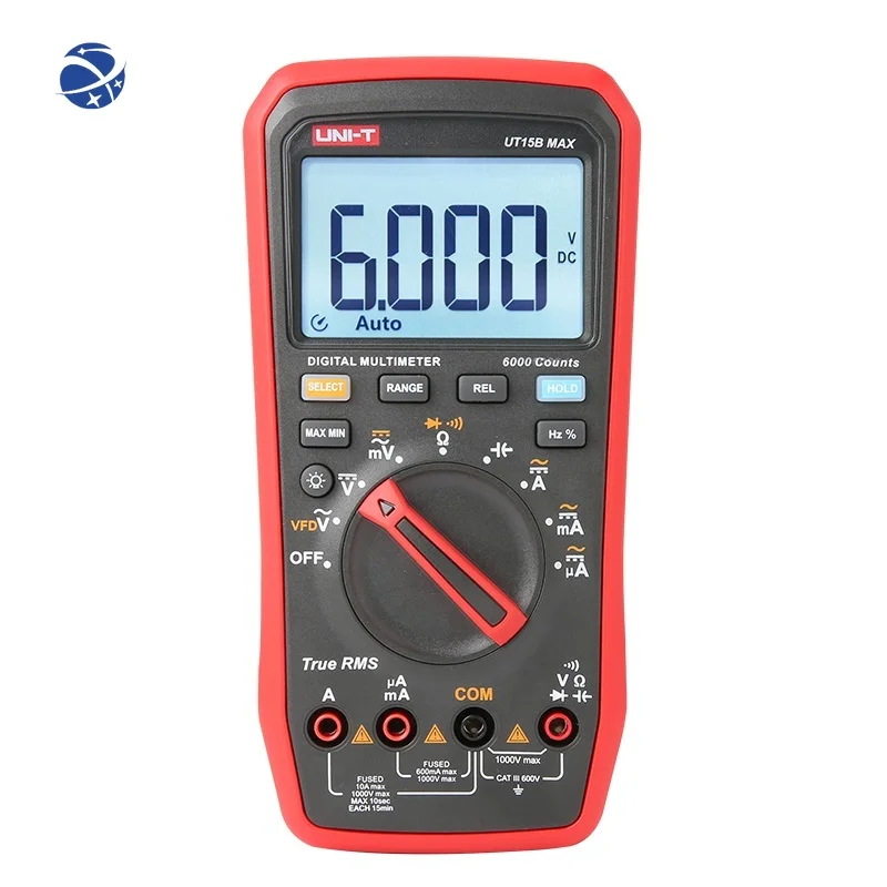 UNI-T UT15B Digital Multimeter with VFD Display 1000V 10A True RMS Resistance Capacitance Frequency Test Meter