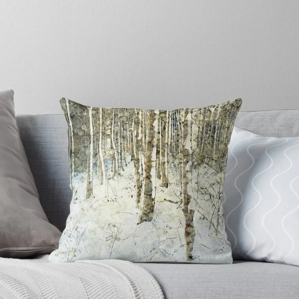 

Winter Wood Throw Pillow Cushion Cover Set Sofa Cushions Covers pillow cover christmas Throw Pillow