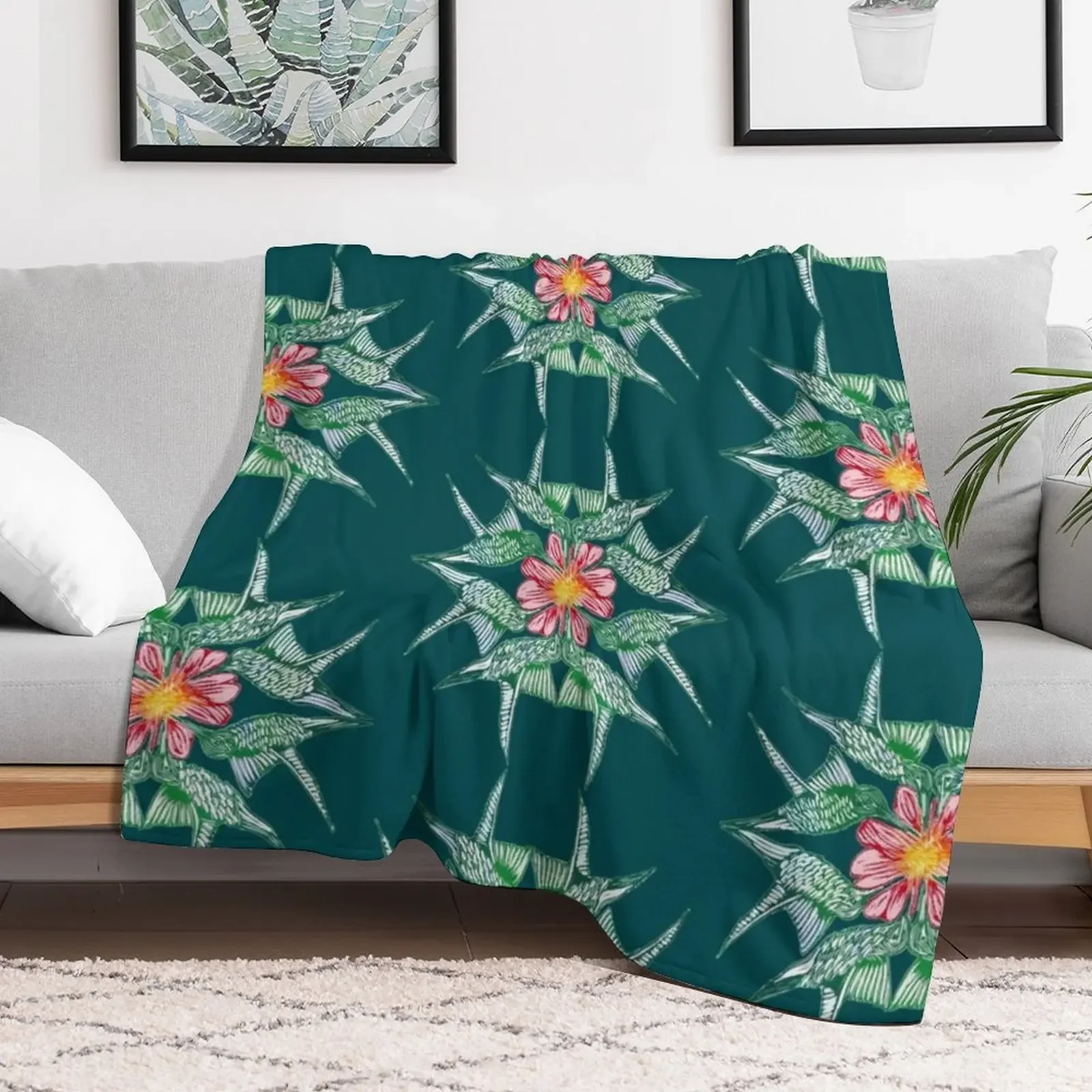 Field Colibri Throw Blanket For Baby Loose Custom Decorative Beds Blankets