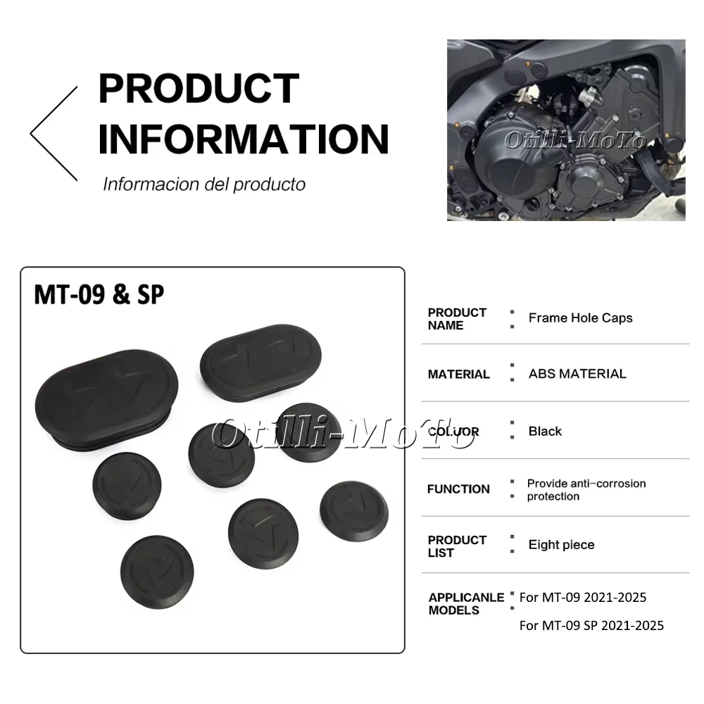 دراجة نارية الملحقات الإطار المقابس مجموعة ثقب قبعات لياماها MT09 mt09 MT 09 MT-09 SP 2021-2025 غطاء إطار الزخرفية