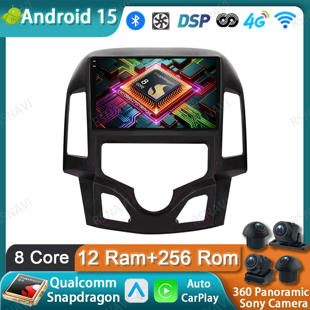 

Car Radio Android 15 For Hyundai I30 2006 2007 2008 2009 2010 2011 Wireless Carplay Auto Stereo Qualcomm Viedo Player Navigation