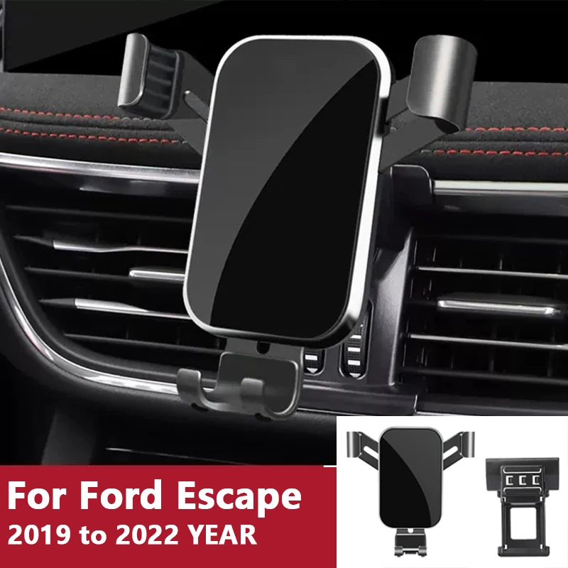 

For Car Cell Phone Holder Air Vent Mount GPS Gravity Navigation Accessories for Ford Escape 2019 to 2022 YEAR