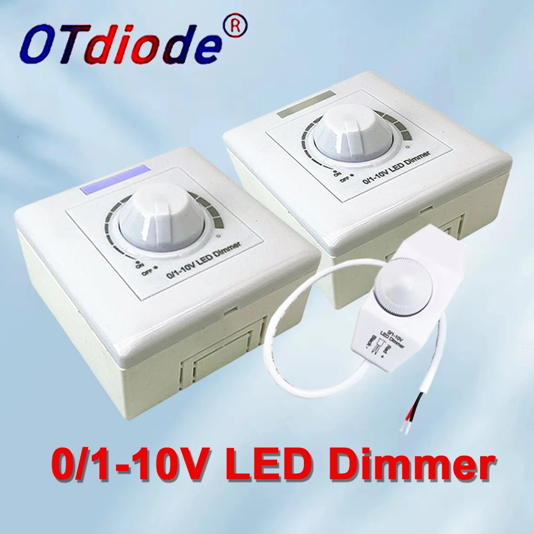LED Dimming Switch DC 0-10V Knob Regulator Adjustable Controller AC110V/220V DIY for Bulb Lighting Lamp Dimming Driver Equipment