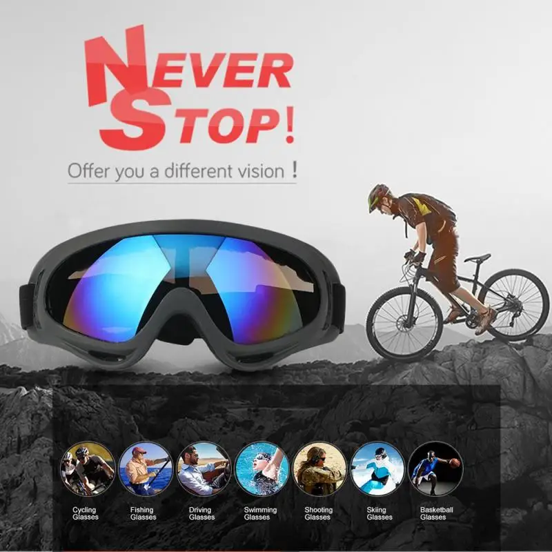 Skiing Goggles Cycling Motorcycle Windproof Goggles Anti-fog UV400 Snowboard Snow Goggles Winter Outdoor Sport Skiing Eyewear