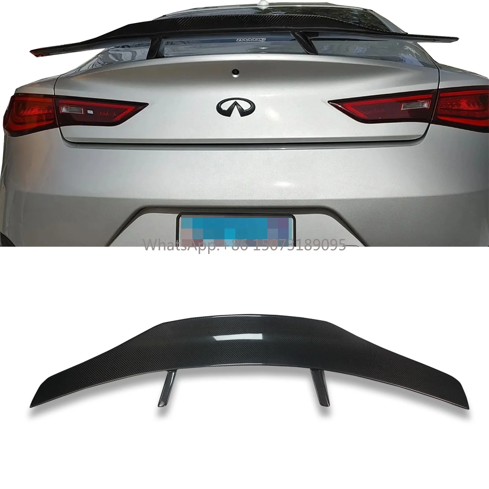 

Комплект корпуса из углеродного волокна, спойлер GT для багажника Infiniti Q60, крыло GT, идеальная гарантия