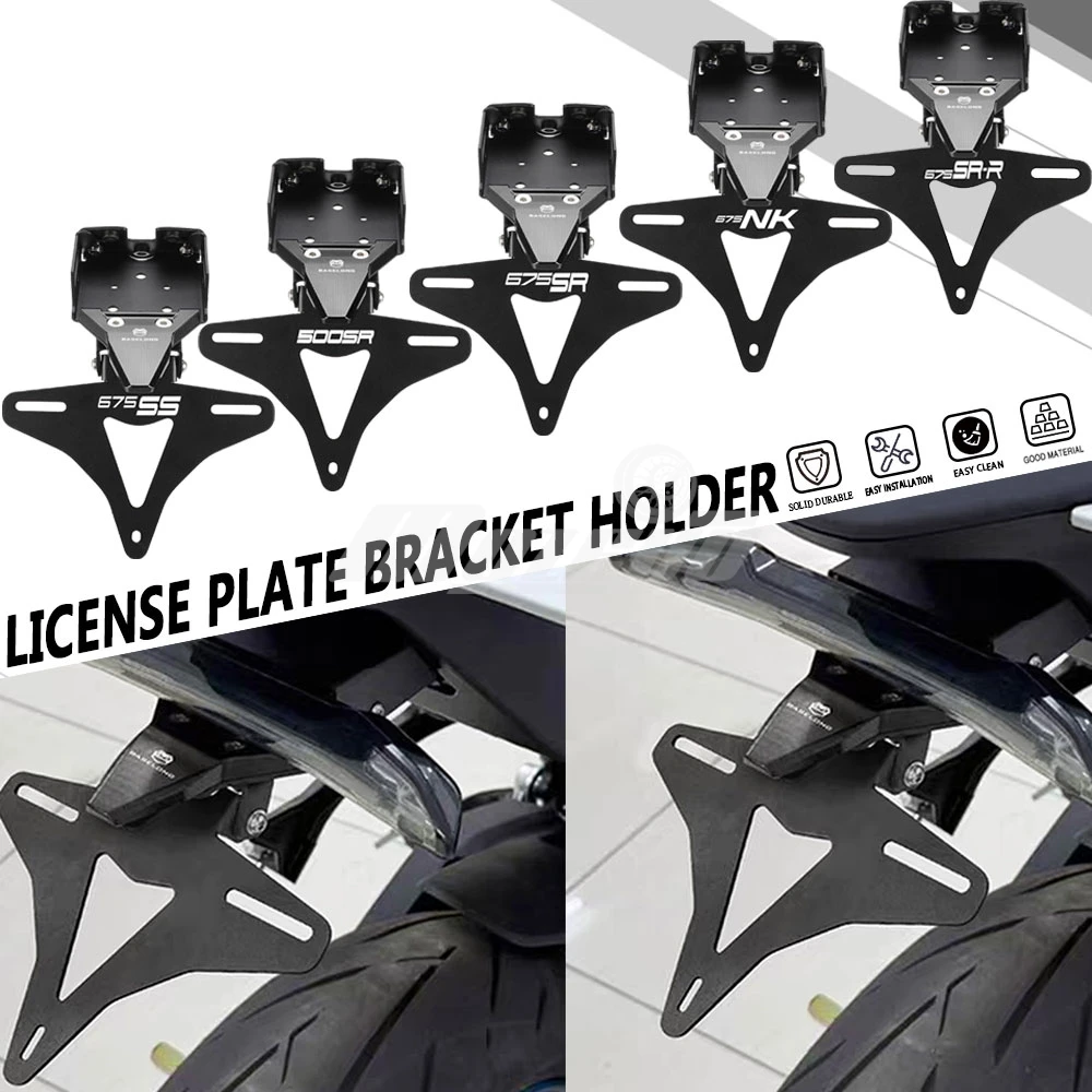 Motorcycle License Plate Holder For CFMoto 675SR 675SR-R 675SS 675NK 2024 2025 2026 675 SR SRR SS NK 675 NK675 Tail Tidy Fenders