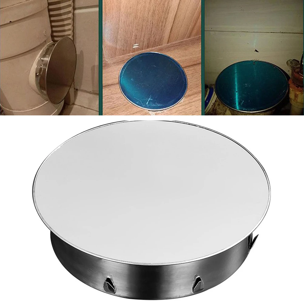 

Chimney Hole Cover Stove Pipe Lid Stainless Steel Cap for 190/200mm Pipes Protective Cover for Chimney and Ventilation Openings