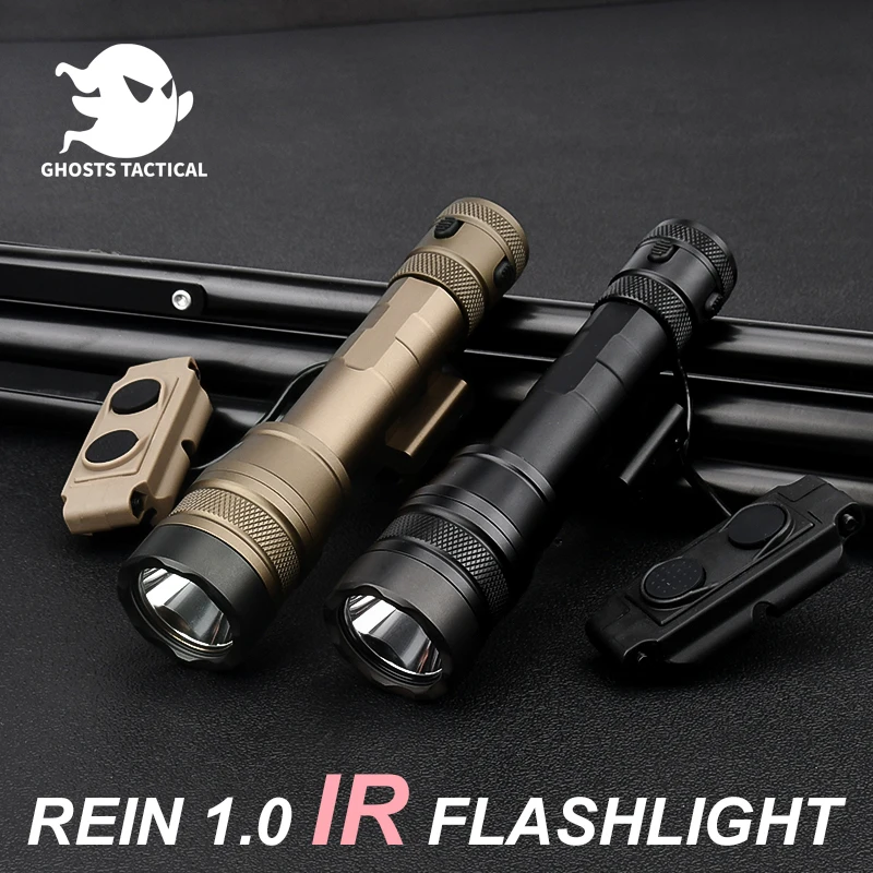 Cloud defensive REIN 1.0 Kit IR/Whitelight metal Flashlight With Dual function switch Night Vision Lighting Hunting weapon light