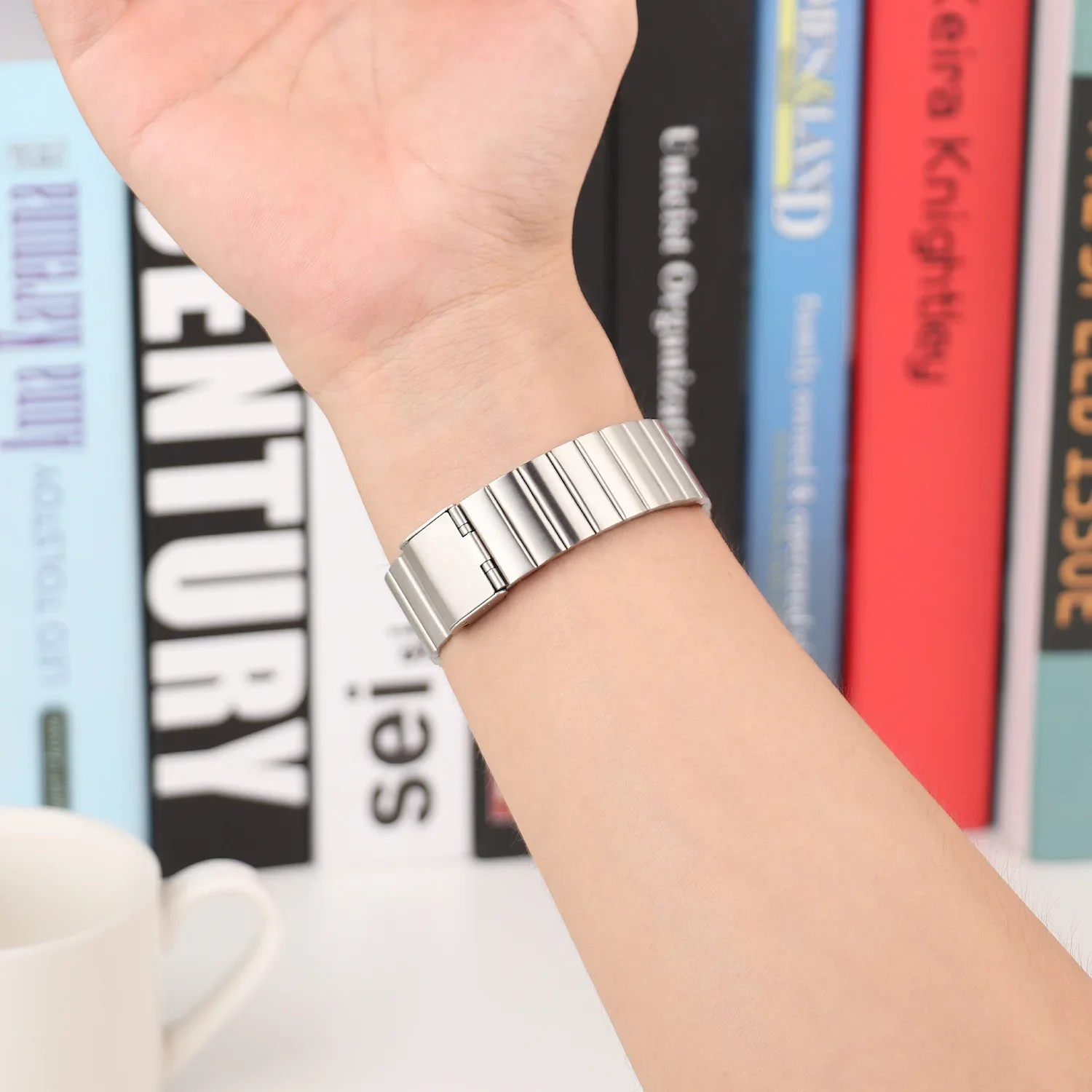 Metalowy pasek do zegarka POCO Inteligentna opaska ze stali nierdzewnej Bransoletka do paska zegarka POCO Osłona zderzaka Opaska na nadgarstek