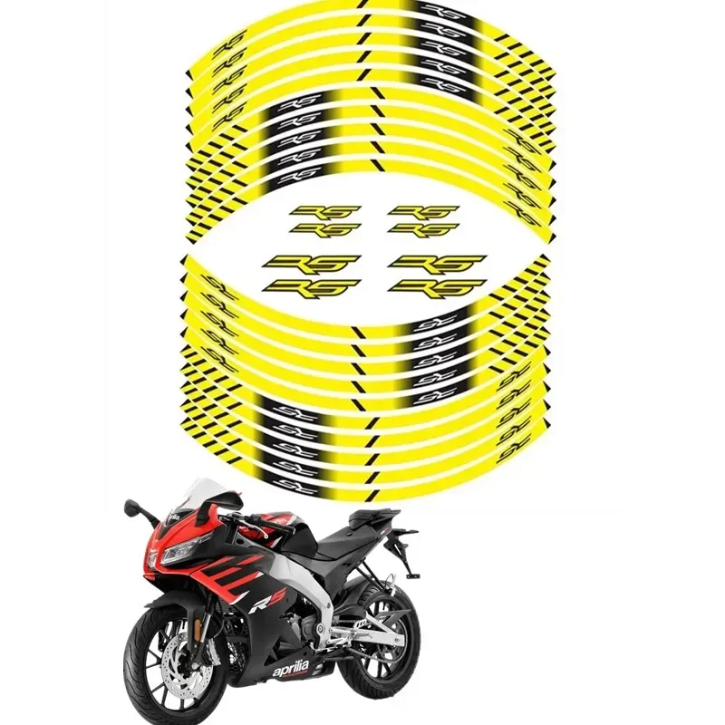 For APRILIA RS RS125 Motorbike Parts Contour Wheel Decoration Decal Sticker - 2