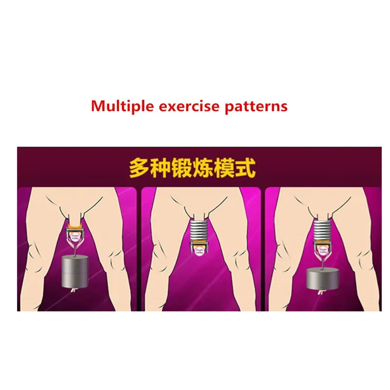 Pure Physical Weight Penis Extender Enlargement Metal Penile Enhancer Erection Growth Delay Lasting Trainer Male Masturbator