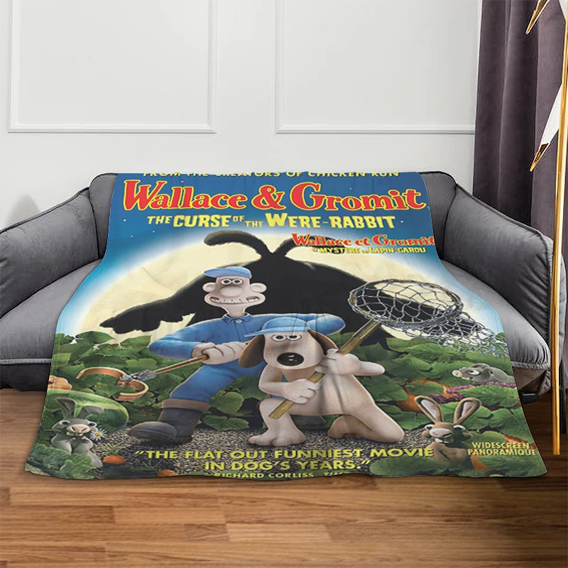 Knee Blanket A-Wallace Gromits Warm Winter Blankets Fluffy Soft Blankets Microfiber Bedding King Size Blanket Fleece Camping Nap