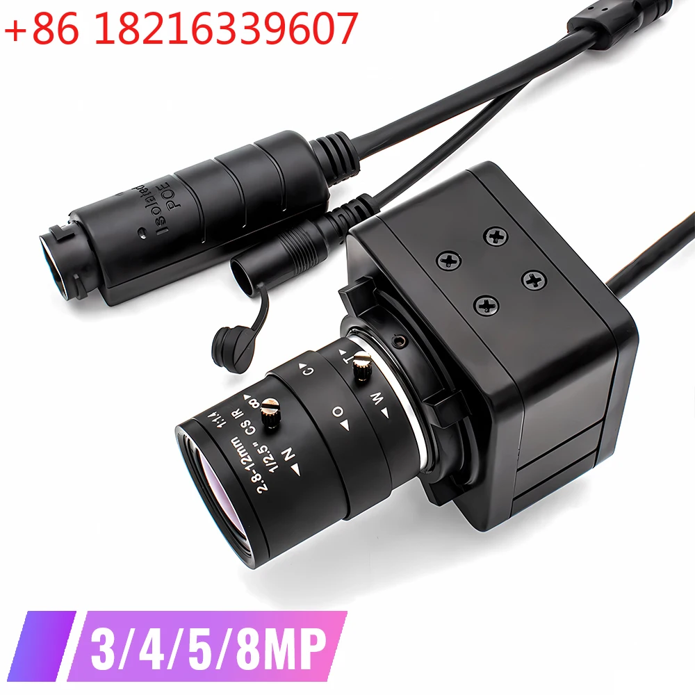 

Мини IP-камера TAO WGWK 4K с вариофокальным объективом 2.8-12 мм, поддержкой Onvif, P2P, CCRV для систем POE NVR, для внутреннего домашнего видеонаблюдения