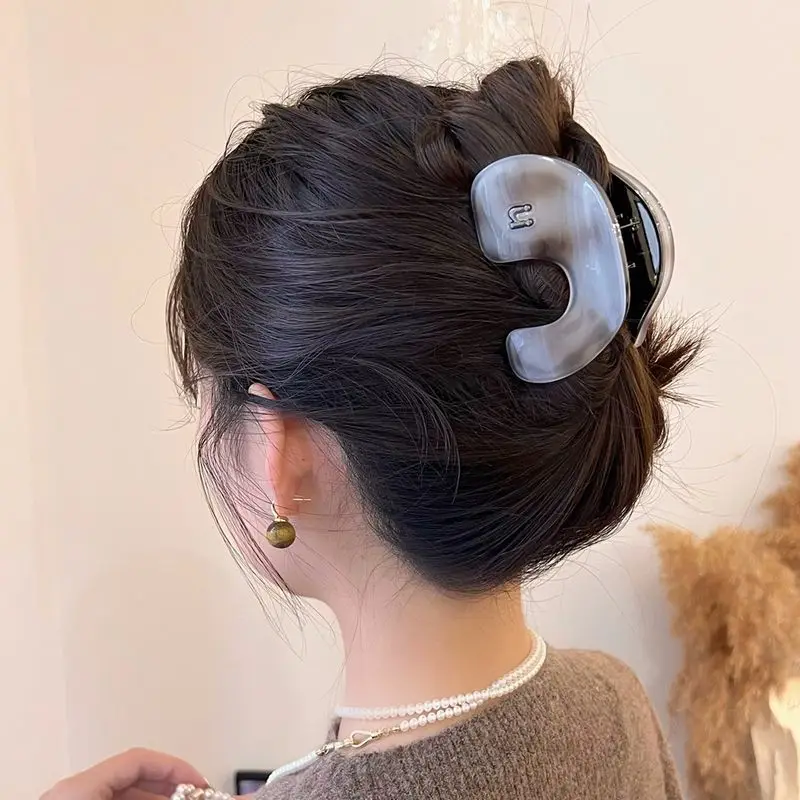 FANYIN Halo dyeing Large Acetic Acid Hair Clip for Women Advanced Luxury Geometry Shark Clip Fashion Versatile Hair Accessories