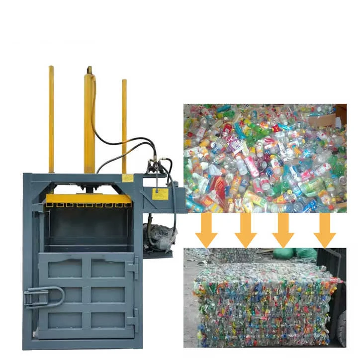 

For Clothes Vertical Compactor Scrap Baling Press Machine From Shandong Factory