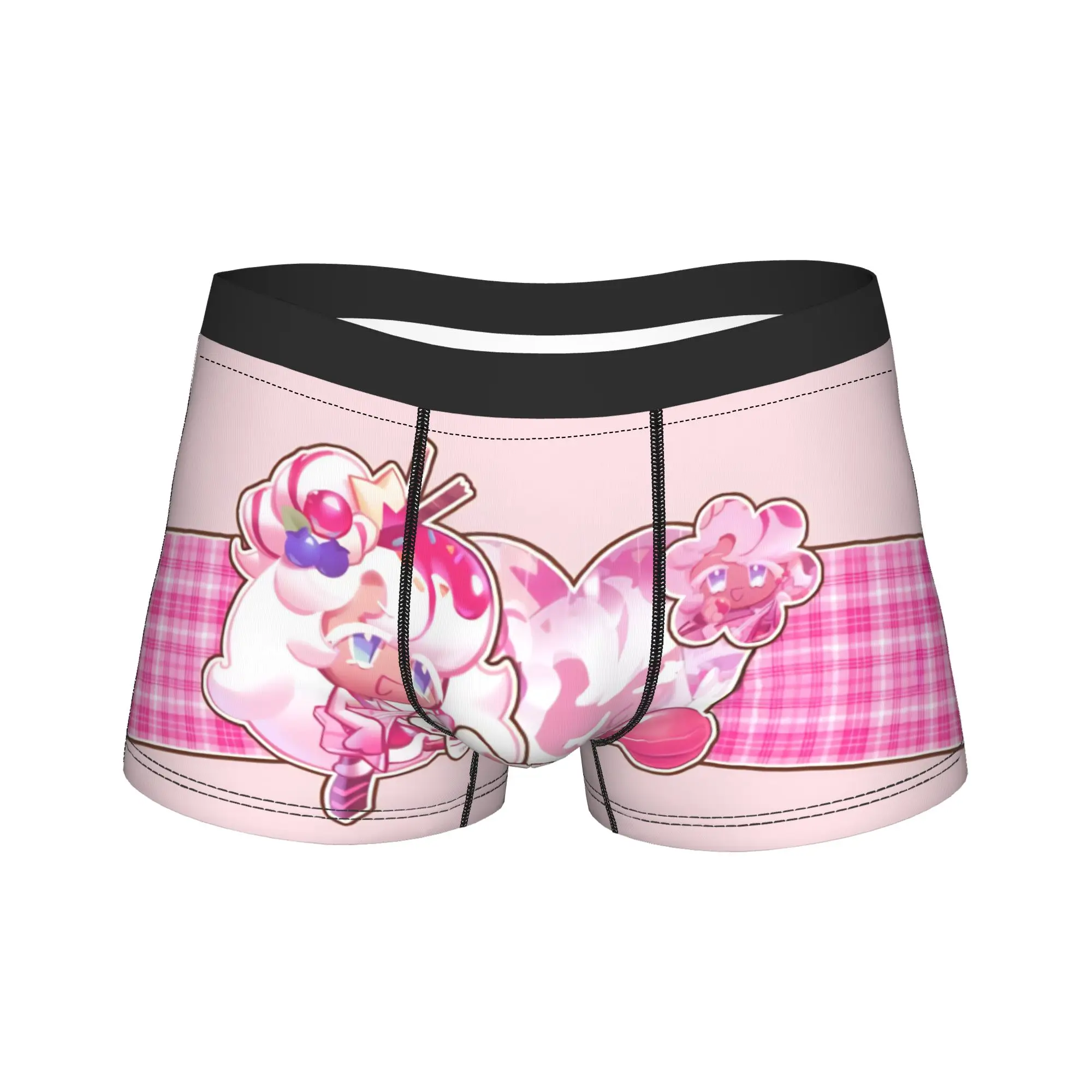 

Men Parfait Cookie Long Underwear Cookie Run Kingdom Funny Boxer Briefs Shorts Panties Male Soft Underpants Plus Size