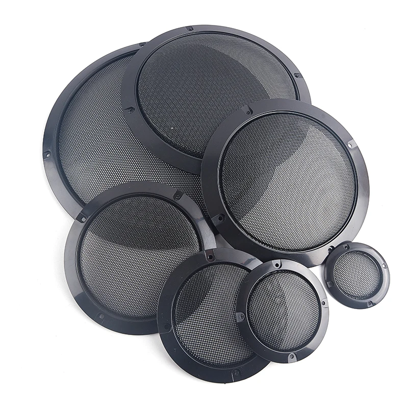 2/3/4/5/6.5/8/10 inch Speaker Net Cover High-grade Mesh Enclosure Speakers Black speaker mesh cover ring view 4