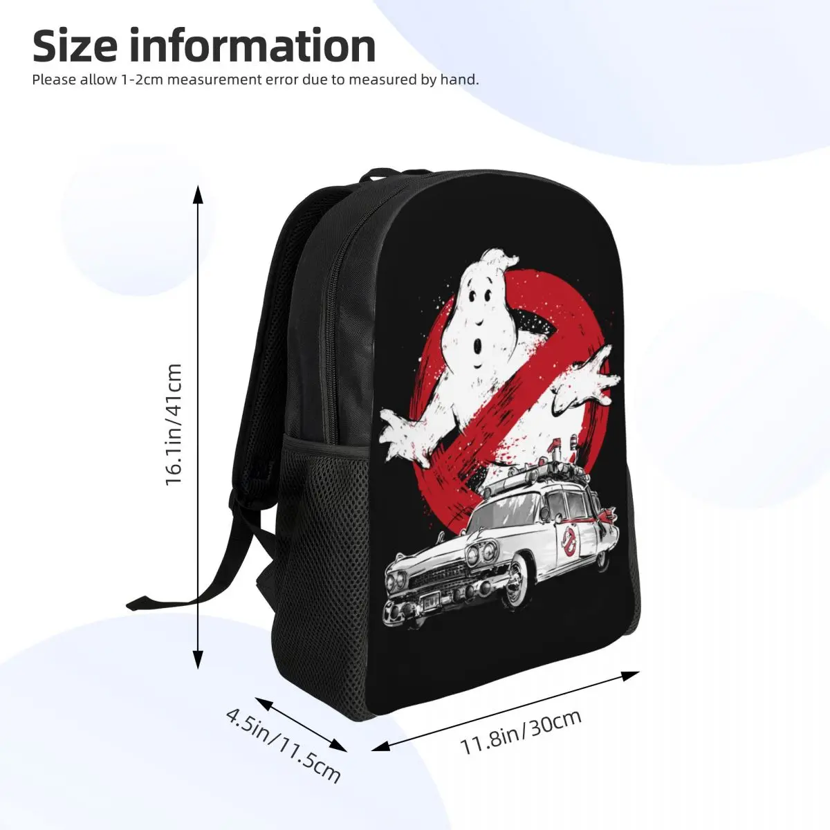 Custom Ghostbusters Travel Backpack Women Men School Computer Bookbag Supernatural Ghost Movie College Student Daypack Bags