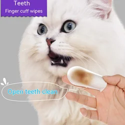 1 Box of 50/100 Portable Wet Wipes for Cats and Dogs Clean Eye and Ear Stains Health Wipes Pet Oral Cleaning Remove Cat Tartar