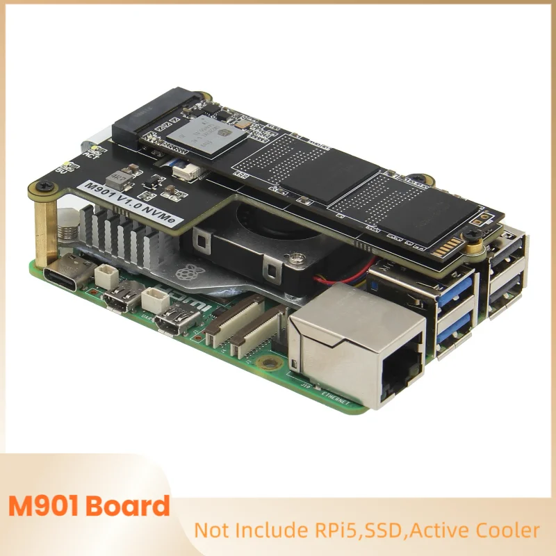 Imagem -04 - Pcie para M.2 Nvme Ssd Board Shield Raspberry pi M901 2280 2260 2242 2230