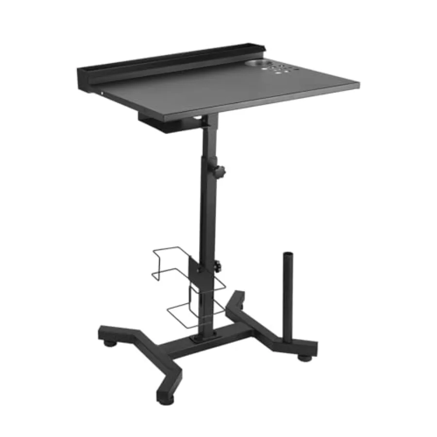

Portable Tattoo Work Station with Detachable Storage Shelf and Adjustable Height Armrest Stand for Tattoo Artists Compact Mobil